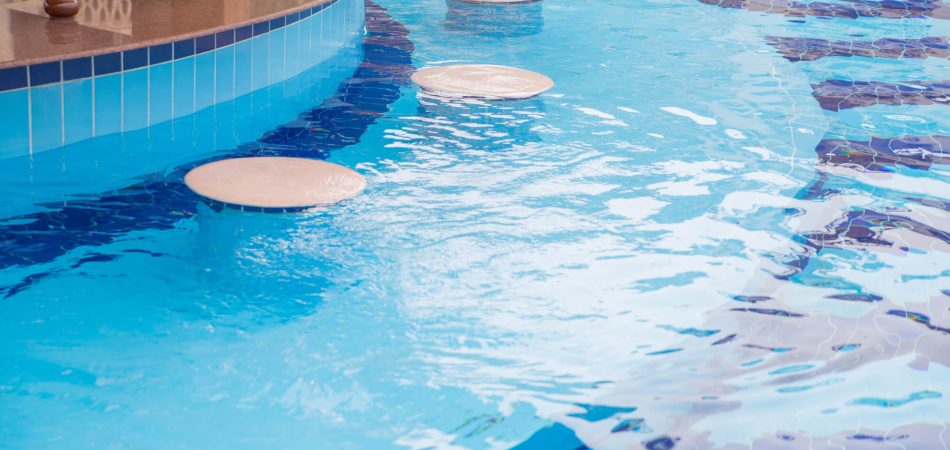 pool with floating bar