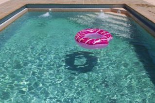 Family bonding around pools