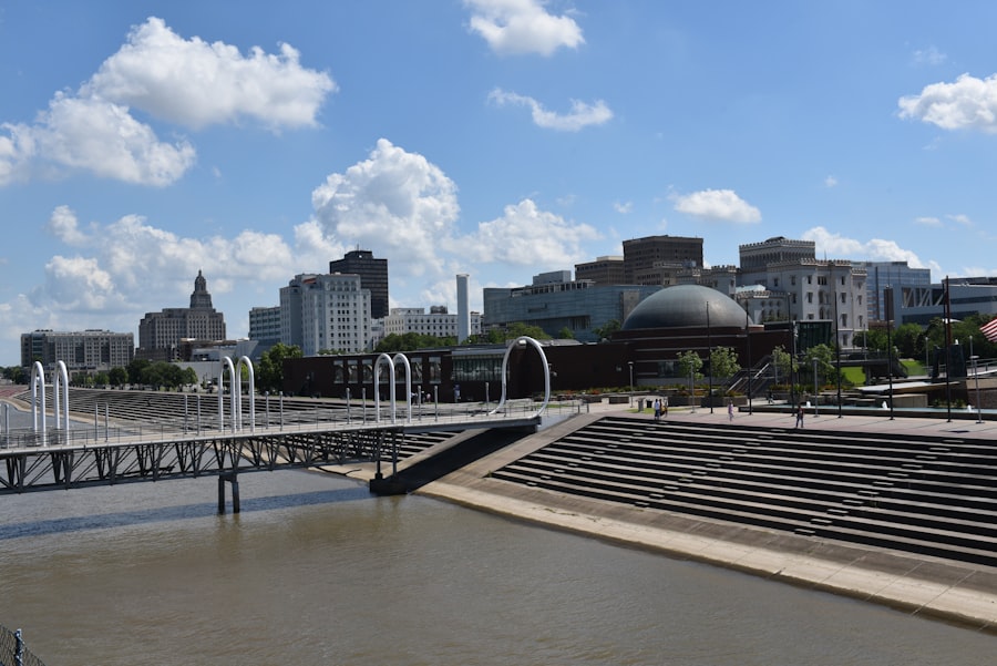 Riverfront Plaza along the Mississippi River in downtown Baton Rouge, LA